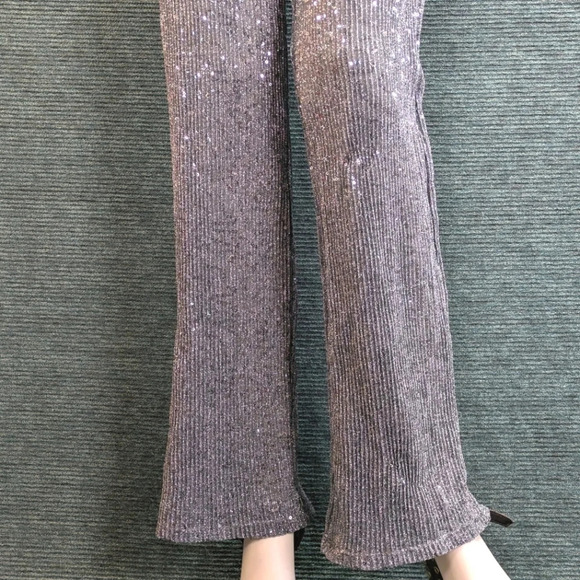 Wild Fable Strapless Tube Jumpsuit, Silver Sequined Dark Blue - Picture 4 of 14